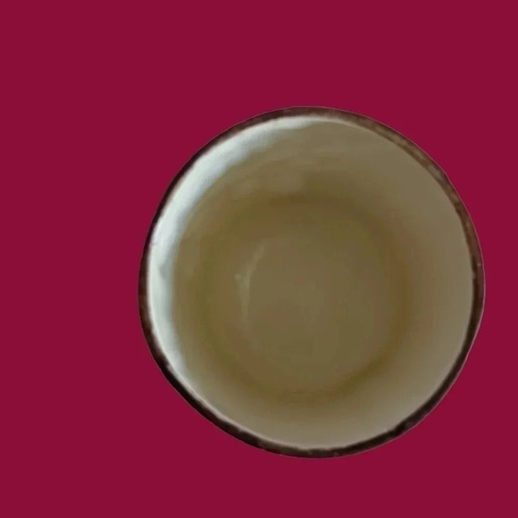 -Treasure craft cookie jar cylinder apples and leaves brown and green - Picture 3 of 9